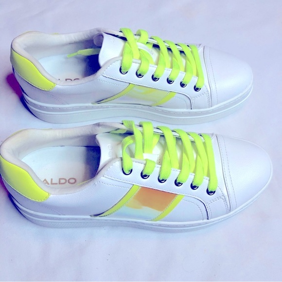 Aldo Starburst yellow synthetic platform sneakers - Picture 2 of 8
